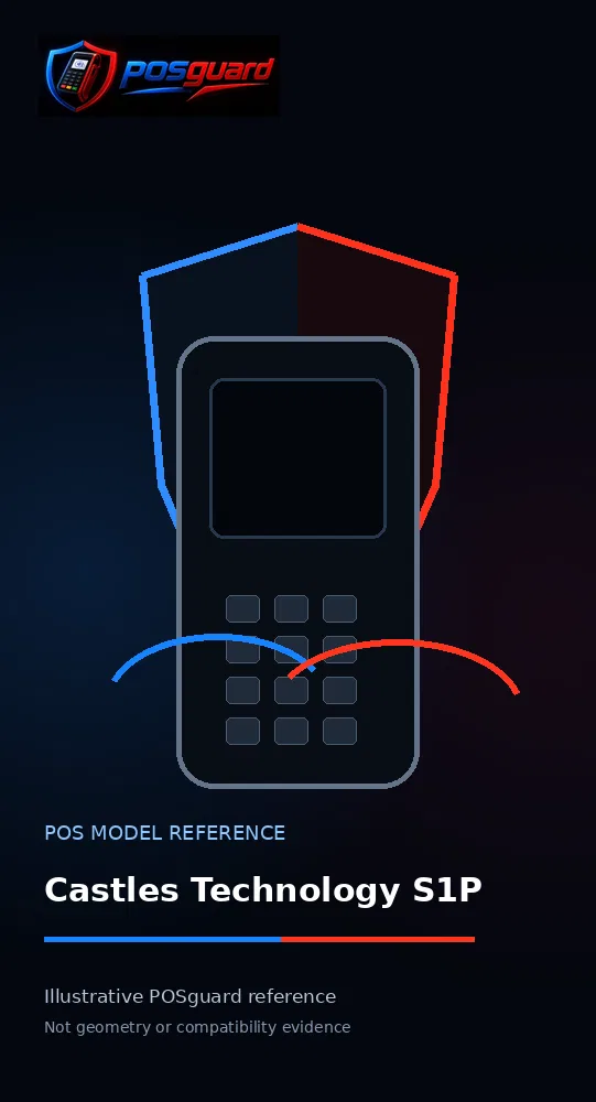 Castles Technology S1P — visuale di riferimento del modello POSguard