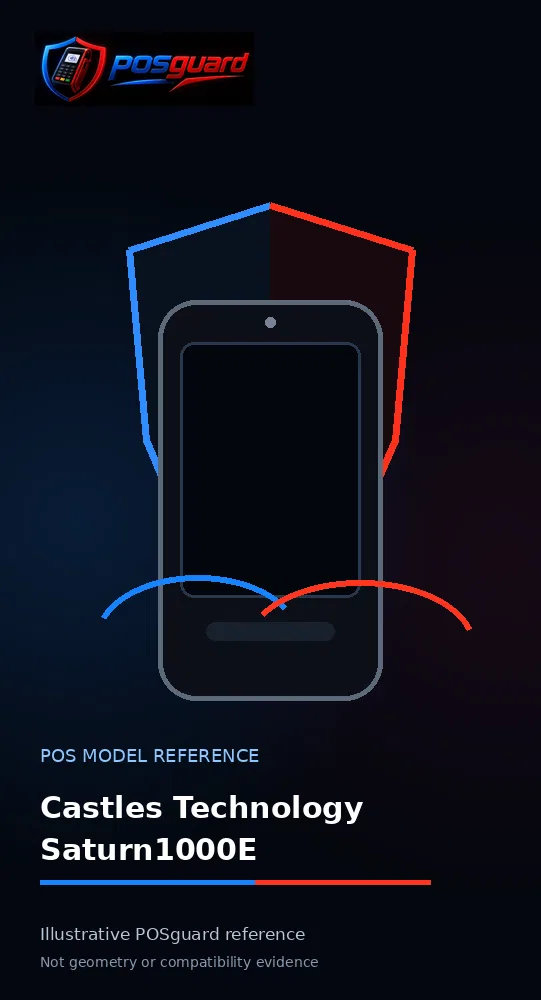 Castles Technology Saturn1000E — POSguard model reference visual
