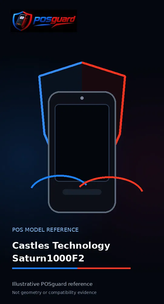 Castles Technology Saturn1000F2 — POSguard model reference visual