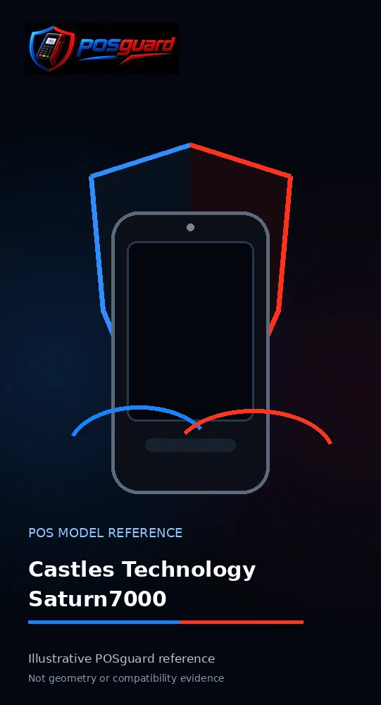 Castles Technology Saturn7000 — POSguard model reference visual