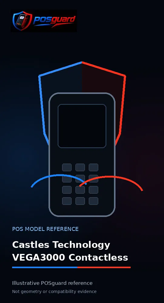 Castles Technology VEGA3000 Contactless Reader — POSguard model reference visual