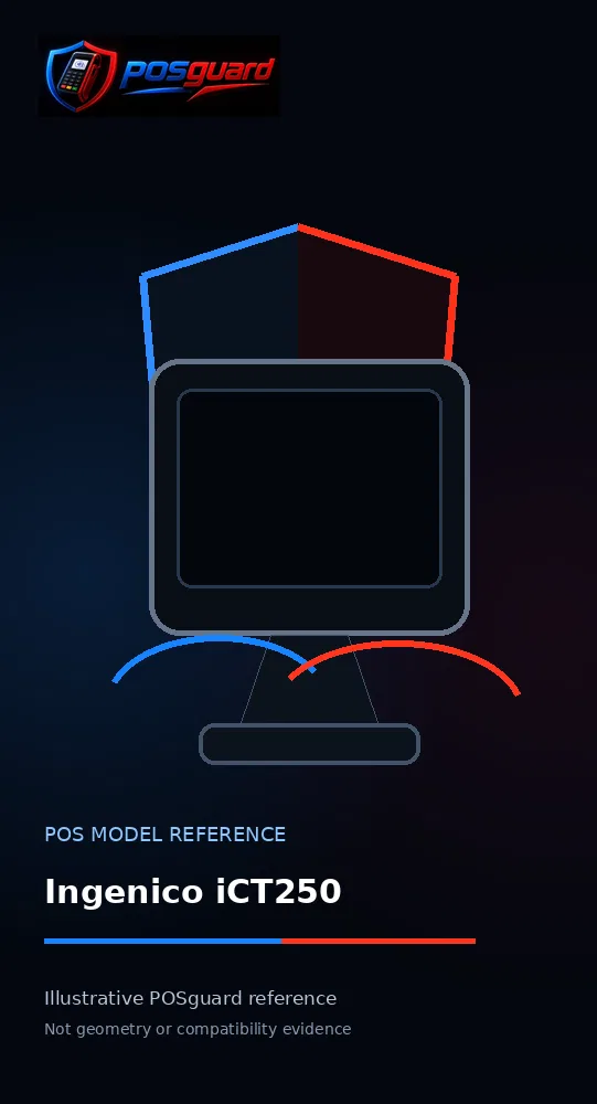 Ingenico iCT250 — POSguard model reference visual