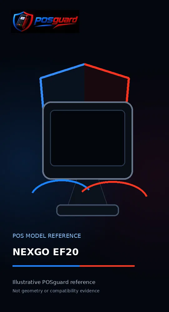 NEXGO EF20 — POSguard-referentiebeeld van het model
