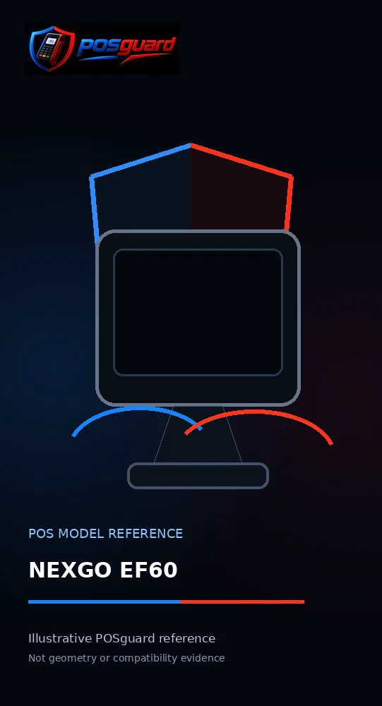 NEXGO EF60 — wizualizacja referencyjna modelu POSguard
