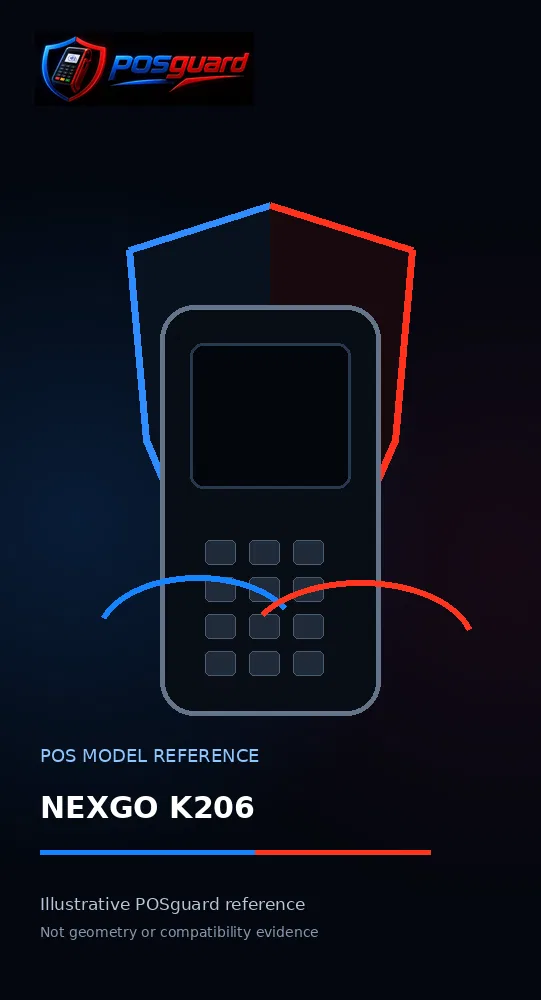 NEXGO K206 — POSguard model reference visual