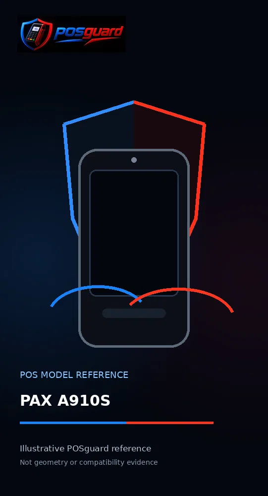 PAX A910S — визуална референция за модел от POSguard