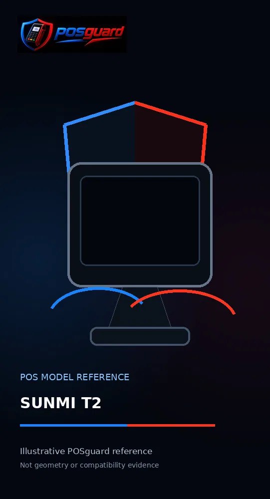SUNMI T2 — POSguard model reference visual